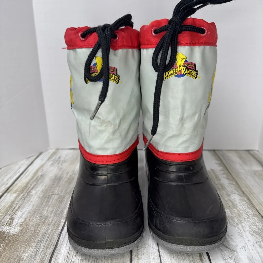 Vintage 1994 Mighty Morphin' Power Rangers Kids Winter/Rain Boots Liner Size‎ 9